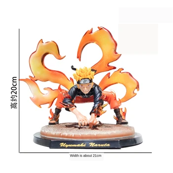 20 CM Japonskom Anime Naruto Kurama Kyuubi Akcie Obrázok Model Hračky pre Deti, Darčeky Víla Model GK Obrázok Modelu Dekorácie Darček k Narodeninám