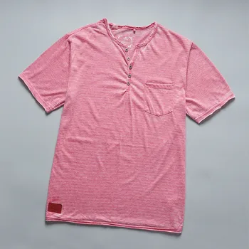 6191-pánske krátke rukávy T-shirt kolo krku farbou voľné mužov polovica-puzdre tričko klesnutie tričko štyri ročné obdobia