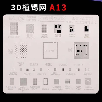 3D A13 IC Čip BGA Reballing Vzorkovníka Nastaviť Pre Iphone 11/11 Pro/11 Pro Max