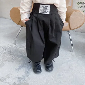2020 kórejský baby girl voľné cargo nohavice batoľa, dieťa spodnej jeseň jeseň tepláky trackpants potu trati nohavice deti oblečenie