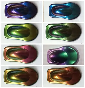 Farebné chrome pigment prášok zrkadlo prášok,chameleon zrkadlo pigment používaný v nechty,lak mnoho farieb na výber