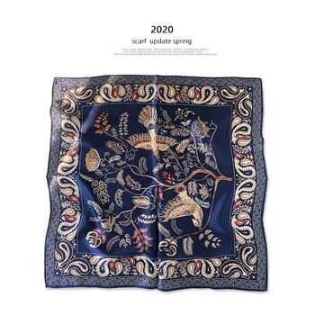 Luxusné Značky Koberčeky 2020 Nové Pure Hodvábna Šatka Design Pre Dámy Hlavy Šatky Zábaly Ženy Vreckovku Hidžáb Bandana Foulard