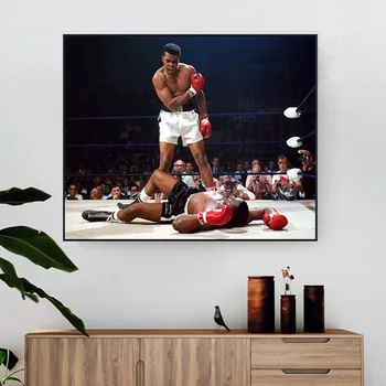 Boxerské Kráľ Ali Klasické Súťaže Plagát A Vytlačí Legendárny Boxer Plátno Umelecké Maľovanie Na Stenu Obrázok Pre Obývacia Izba Dekor