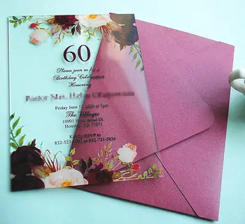 Najlepšie Predať Burgundsko Elegantné 10PCS Pozvánka na Svadbu, Výzdoba Akryl Nevesta Ženícha Manželstva Pozvánky