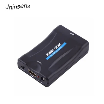 Jninsens HD 1080P SCART HDMI Audio Video Upscale Menič Signálu Adaptér pre HD TV DVD pre Sky Box STB Drop Shipping
