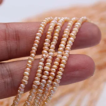 5strands voľné perly sladkovodné perly barokový ružová fialová biela prírody korálky na výrobu šperkov náhrdelník 14inch FPPJ