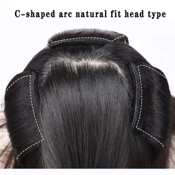HOUYAN Rovné vlasy ľudské vlasy pad vlasy pokrývajú biele vlasy dlhé vlásenky čierna hnedá vlásenky dámy predlžovanie vlasov