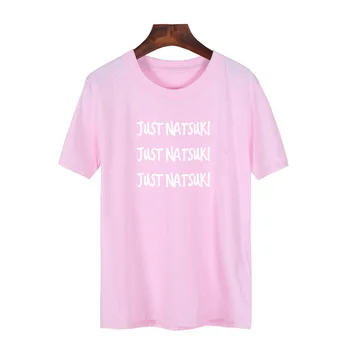 Vsenfo Len Natsuki T-Shirt Ženy Bežné Doki Literatúry Klub Tričko Bavlna, Krátky Rukáv Roztomilý Hráč Merch Košele