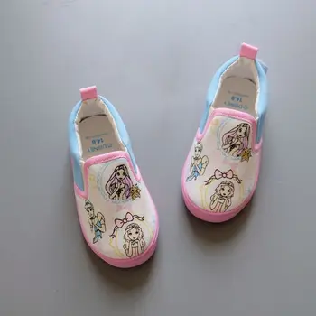 Disney detské kreslené Minnie Mickey medvedík Pú chlapec non-slip mäkké jediným dievča plátno topánky príležitostné športové topánky, detská obuv