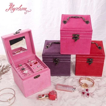 Šperky Box Úložný Box Krúžok Displej Lady Prenosné Úložiská Šperky Multifunkčné Šperky Organizátor Pre Náhrdelníky Box