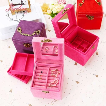 Šperky Box Úložný Box Krúžok Displej Lady Prenosné Úložiská Šperky Multifunkčné Šperky Organizátor Pre Náhrdelníky Box