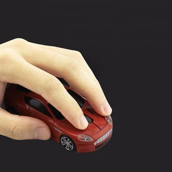 CHYI 2.4 G Bezdrôtová Ergonomická Cool Sport Auto Tvar Myši 3D Optická USB 1600 DPI Myš Mini Prenosné Myši Na Notebook Ploche