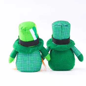 St. Patricks Day Tomte Gnome Anonymný Bábiky s Dlhými Nohami Dekor šťastie trpaslík stráže svojich domovov prináša šťastie PP bavlna výplň