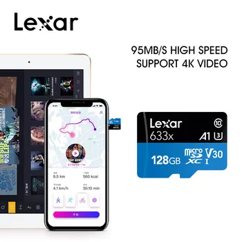 Lexar micro sd card High-Výkon 633x UHS-I, Pamäťové karty 256 GB Max 95M/s Class10 A1 3D 4K flash tf karty mecard Micro sd kart