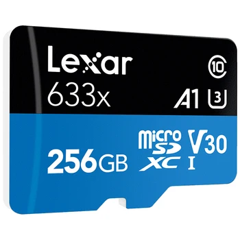 Lexar micro sd card High-Výkon 633x UHS-I, Pamäťové karty 256 GB Max 95M/s Class10 A1 3D 4K flash tf karty mecard Micro sd kart