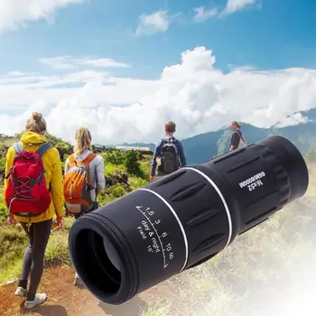 Prenosný Vreckový Ďalekohľad 66/8000M 16x52 Zoom Optický Objektív Ďalekohľady Povlak Šošoviek Lov Zrakového Rozsah cestovného Ruchu Čierna