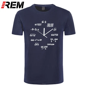 REM bavlna matematika hodiny tlač zábavné mužov tričko bežné krátky rukáv o-krku mužov chladné letné tričko t-shirt mens tee tričko