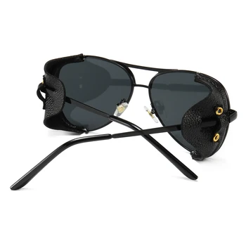 Peekaboo mens štít slnečné okuliare retro kov čierny veľký muž slnečné okuliare pre ženy uv400 2020 lete darčekové predmety dropship