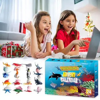 2021 časovač darček DIY nastaviť krištáľový náramok bubble gum crystal bahno z morských živočíchov Adventný Kalendár Vianočné Hračky pre deti