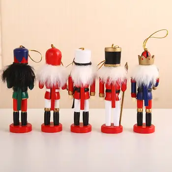 5 KS Vianočné Dekorácie Orech Vojak Bábika baletu luskáčik Údaje Zavesenie Ozdoby Na Vianočný Strom Dekorácie Drop Shipping