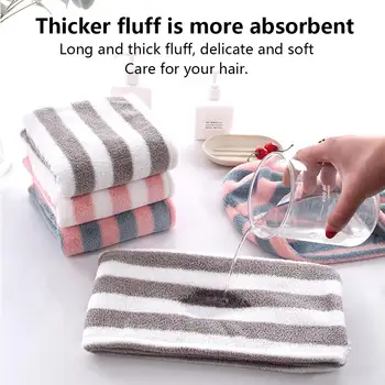 Ženy Kúpeľňa Super Absorpčné Rýchle sušenie Silnejších Mikrovlákna osuška na Vlasy Suché Spp Salon Prúžok Uterák