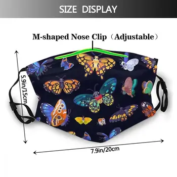 Motýle Deň Zime Masku Na Tvár Motýľ Mascarilla Reutilizable S Filtrami