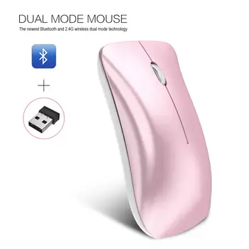 Bezdrôtová Myš Wireless Mouse Tichý Dizajn Tri-Mode 2.4 G+ Bluetooth 3. 0+ Bluetooth 5.0 pre Office Hry