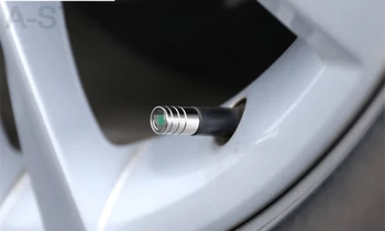 Pre ŠKODA KAROQ 2018 2019 Auto-styling Prípade Pneumatík Ventil Core Spp Nehrdzavejúcej Ocele, Strieborné Auto Príslušenstvo 2017