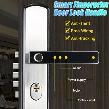 Odtlačkov prstov Dverí Zamky Smart Bluetooth Heslo Rukoväť Uzamknúť APP Odomknúť Keyless Entry Pracuje s iOS/Android