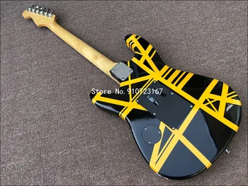 2020High kvality elektrická gitara s Floyd-rose,Žltá uhlopriečka elektrická gitara,Len most vyzdvihnutie doprava Zadarmo!