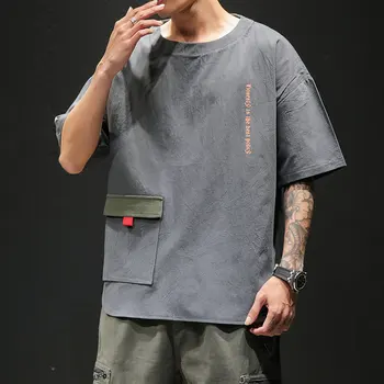 2020 náradie-krátke rukávy muž kórejská verzia pre veľké rozmery voľné príliv značky päť-rukávy príliv prietok celého pekný t-shirt muž