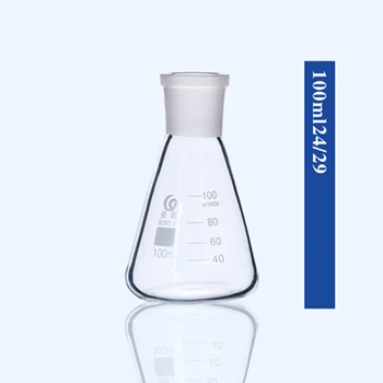Štandardné Kaliber Sklo Kužeľovej Banky Zem sklo spoločné Laboratórium Trojuholník fľaša Meranie pohár Laboratórne vybavenie