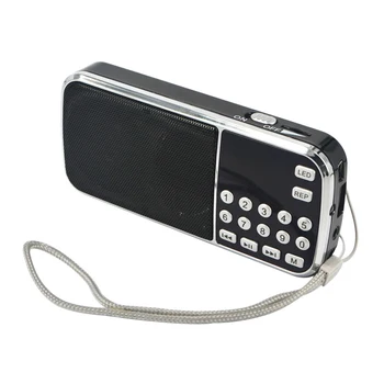 L - 088 Prenosný Mini Reproduktorov MP3 Audio Prehrávač s Baterkou Podpora TF FM Rádio Nabíjateľnou batériou BL - 5C Batéria Nabíjanie Káble