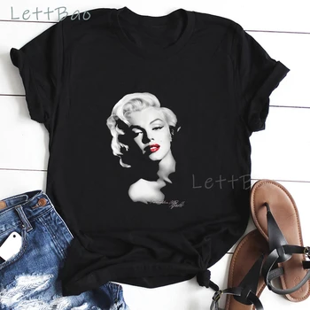 Krásne Marilyn Monroe Lete Ženy Tričko Cool Tričká Topy Harajuku Kpop dámske tričká, Vintage Estetické Žena Tshirts 2020