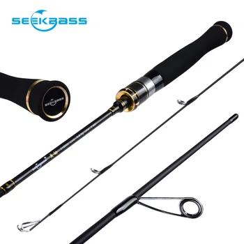 SeekBass Flexibilné lacné ul 1.8 m 0.8-5g lákať hmotnosť ultralight prúty 2-6 lb line váha ultra ľahké spinning rybársky prút