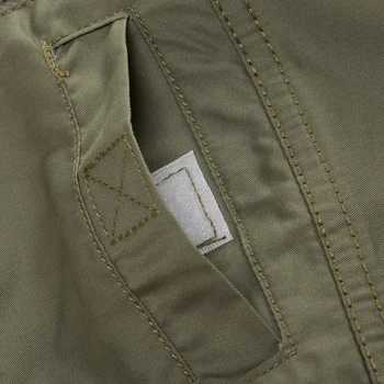 FREDD MARSHALL Bavlna Vojenské Tričko Dlhý Rukáv Multi-vrecko Bežné Tričko Značky Oblečenia Army Zelená Camisa Masculina MCL241