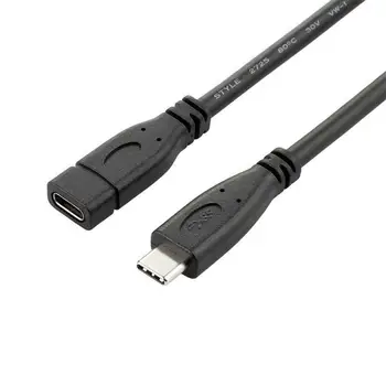 USB Typu C Predlžovací Kábel USB 3.1 Údaje Video Kábel USB-C Mužov a Žien sa Predlžuje Drôt Extender Kábel Konektor 0,5 m/1m/2m