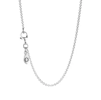 Pôvodné 925 Sterling Silver Pan náhrdelník Lesklé Tri Základné Farby Pan náhrdelník Pre Ženy, Svadobné Party Darček Módne Šperky