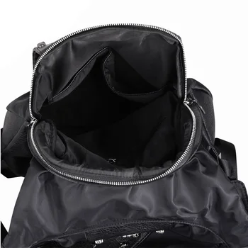 Nové 2020 Módne Osobnosti 3D lebky kožené batoh nity lebky batoh s Kapucňou spp oblečenie taška kríž tašky hiphop muž