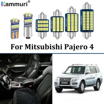 15pcs Biela, Canbus Auto Interiérové LED Svetla Kit Balík Pre Mitsubishi Montero Shogun Pajero 4 V80 V93 V97 V98 （2007 - 2020）