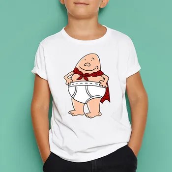 Chlapci/Dievčatá Kapitán Spodky Módne Krátky Rukáv T Shirt Aktívne Deti 