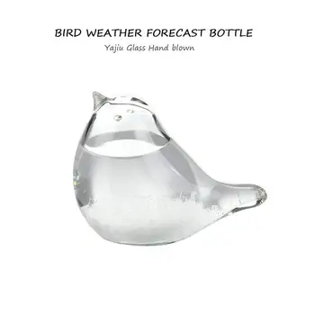 Kreatívne Štýlový Stolný Vták Tvarované Mini Búrka Sklo Predpoveď Počasia Fľaša Tlak Home Office Dekorácie Darček K Narodeninám