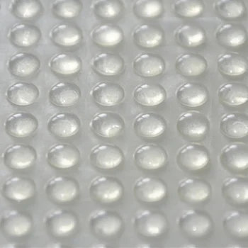 1000 KS 8 mm x 1,5 mm číre anti-sklzu silikónové gumy plastový nárazník klapky tlmič 3M samolepiaci silikónové nohy podložky