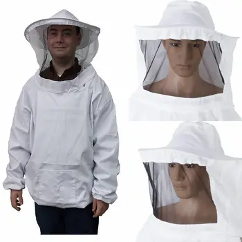 Móda Pevné Ochranné Včelárskych Bunda Závoj, Halena Zariadenia Bee Vedenie Klobúk Rukáv Oblek