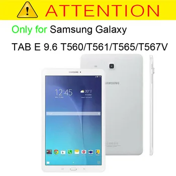 3D Smart Maľované PU Kožené puzdro Pre Samsung Galaxy Tab E T560 SM-T560 T561 Stojan, kryt na Karte E 9.6 palcový tablet prípade+film+Pero