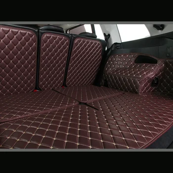 Vlastné kožené Kufri Rohože Pre Peugeot 206 207 2008 307 308sw 3008 408 4008 508 priebehu auto styling koberec, podlahové fólie