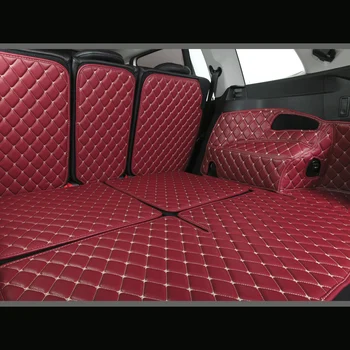 Vlastné kožené Kufri Rohože Pre Peugeot 206 207 2008 307 308sw 3008 408 4008 508 priebehu auto styling koberec, podlahové fólie