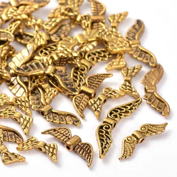 20 ks Módne Zmiešané Starožitné Zlaté Tón Krídlo Tibetský Štýl Zliatiny Korálky pre šperky, takže DIY Charms Prívesky, náhrdelníky F80