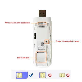 Huawei E8372h-820 4G mobilné LTE Modem USB 150mbps wireless dongle Podporu 16 Wifi Používateľov E8372
