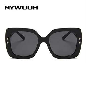 NYWOOH Nadrozmerné Okuliare Ženy Luxusný Transparentný Prechod Slnečné Okuliare Big Rám Retro Okuliare UV400 Okuliare pre Lady